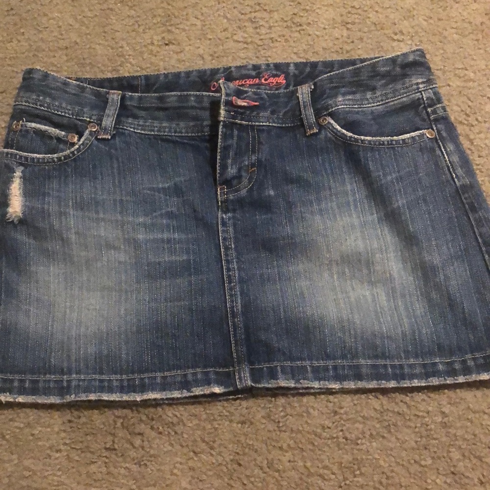 American eagle jean skirt